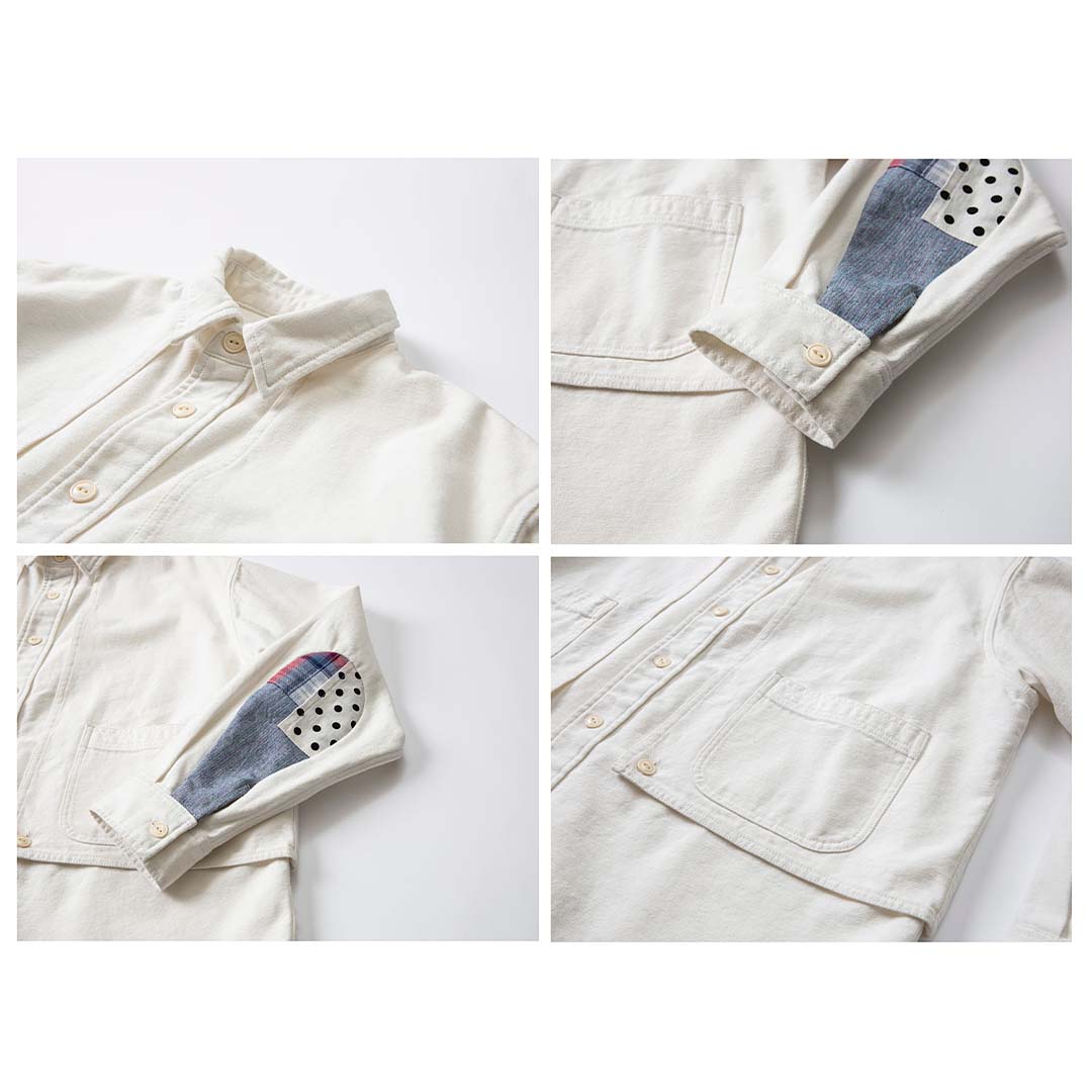 154 Kuri Elbow Patchwork Shirt