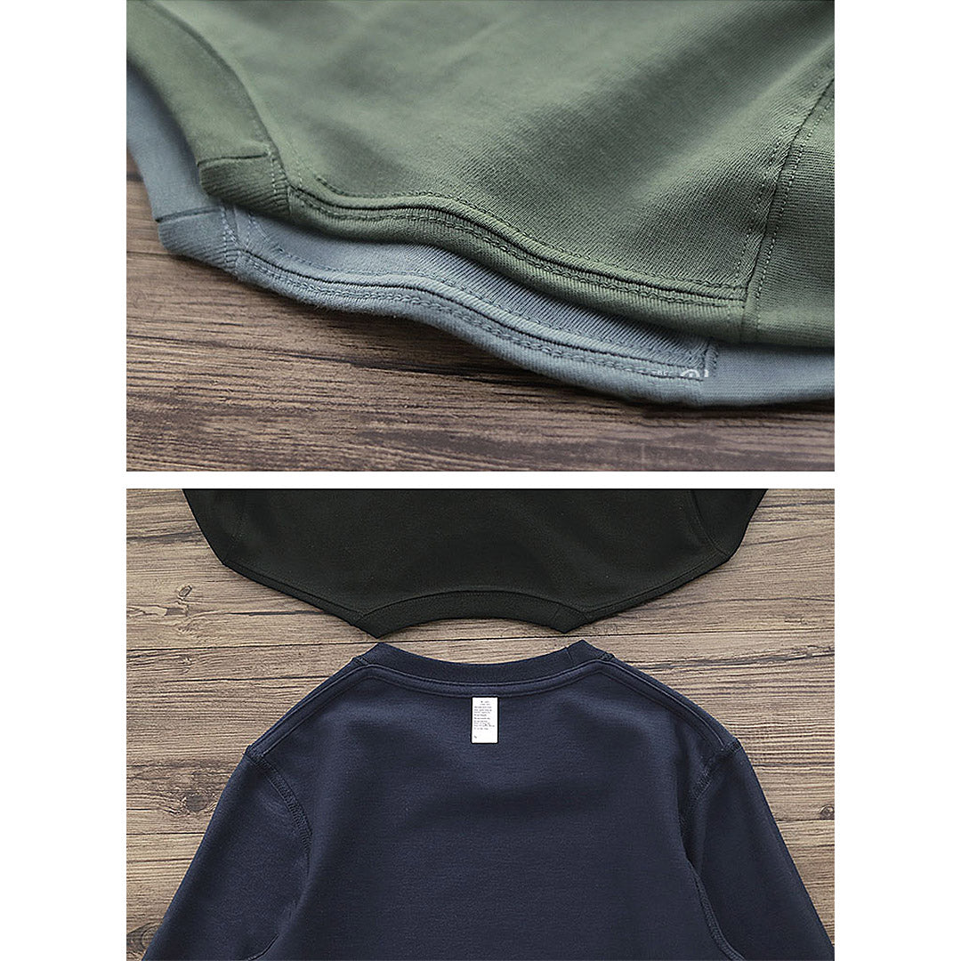 260G Basic Plain Long Sleeve Tee