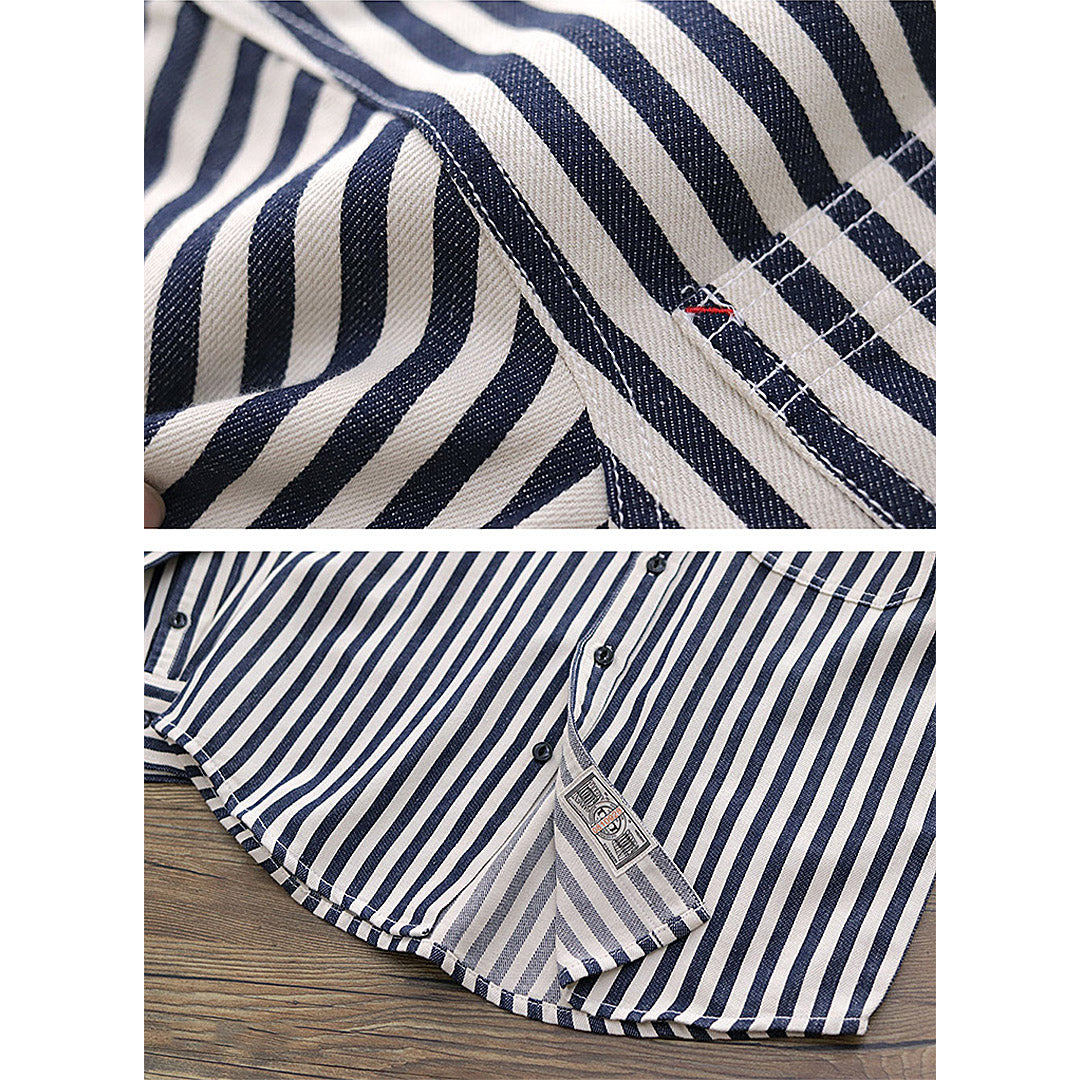 146 Akimeji Striped Shirt