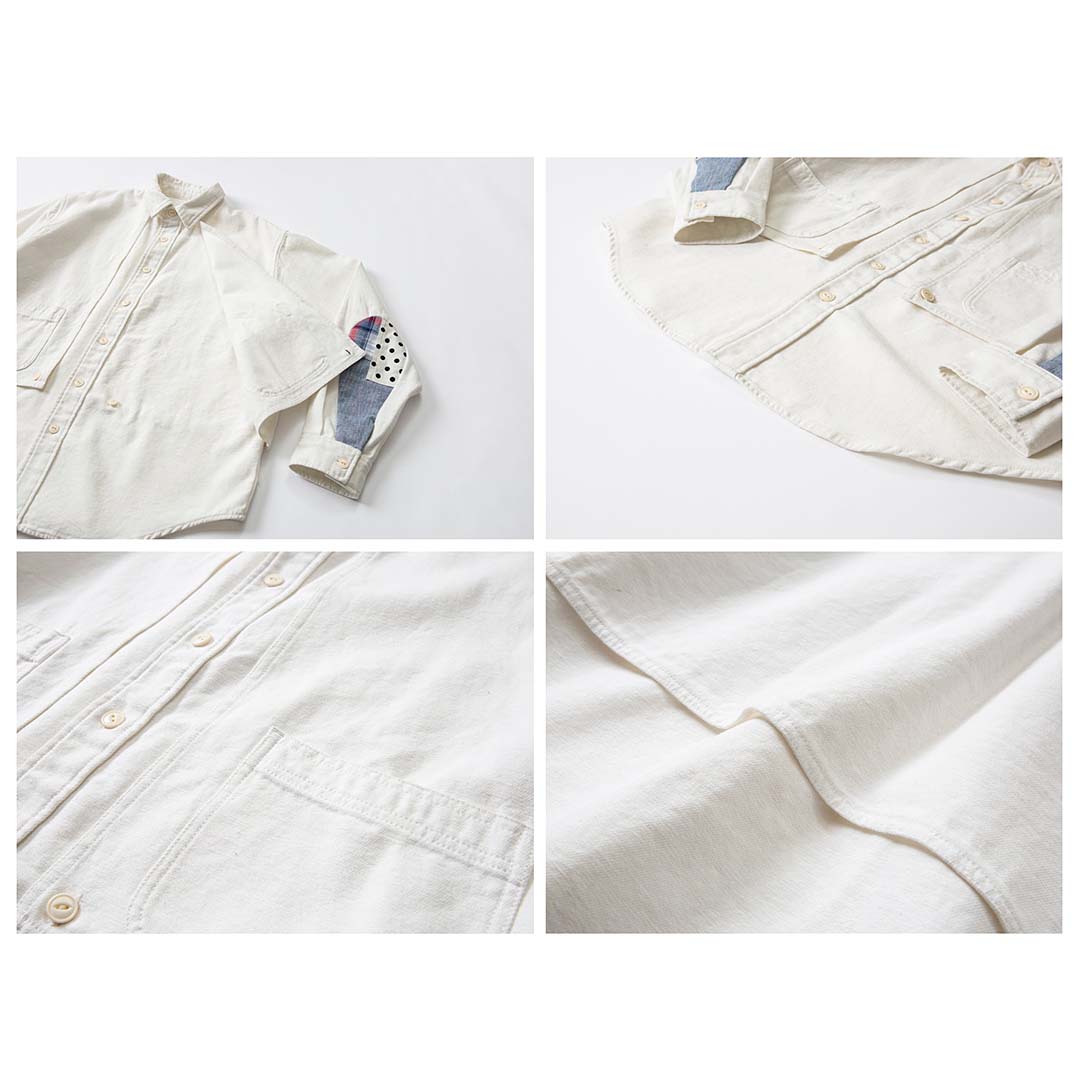154 Kuri Elbow Patchwork Shirt