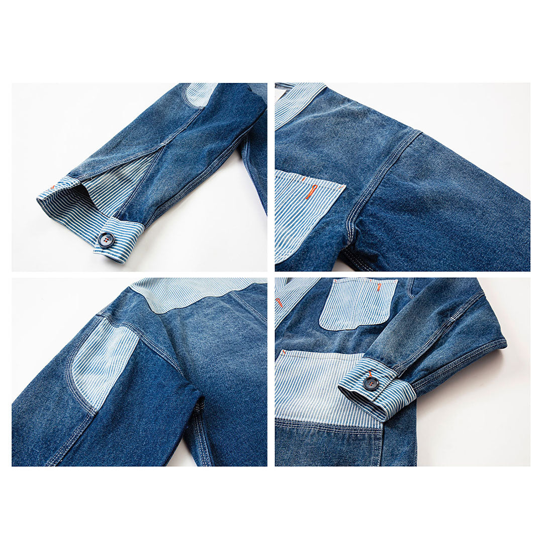 652 Patchwork Denim Kimono