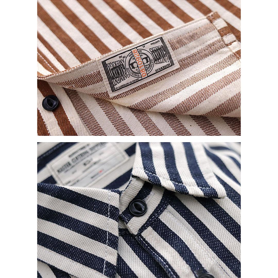 146 Akimeji Striped Shirt