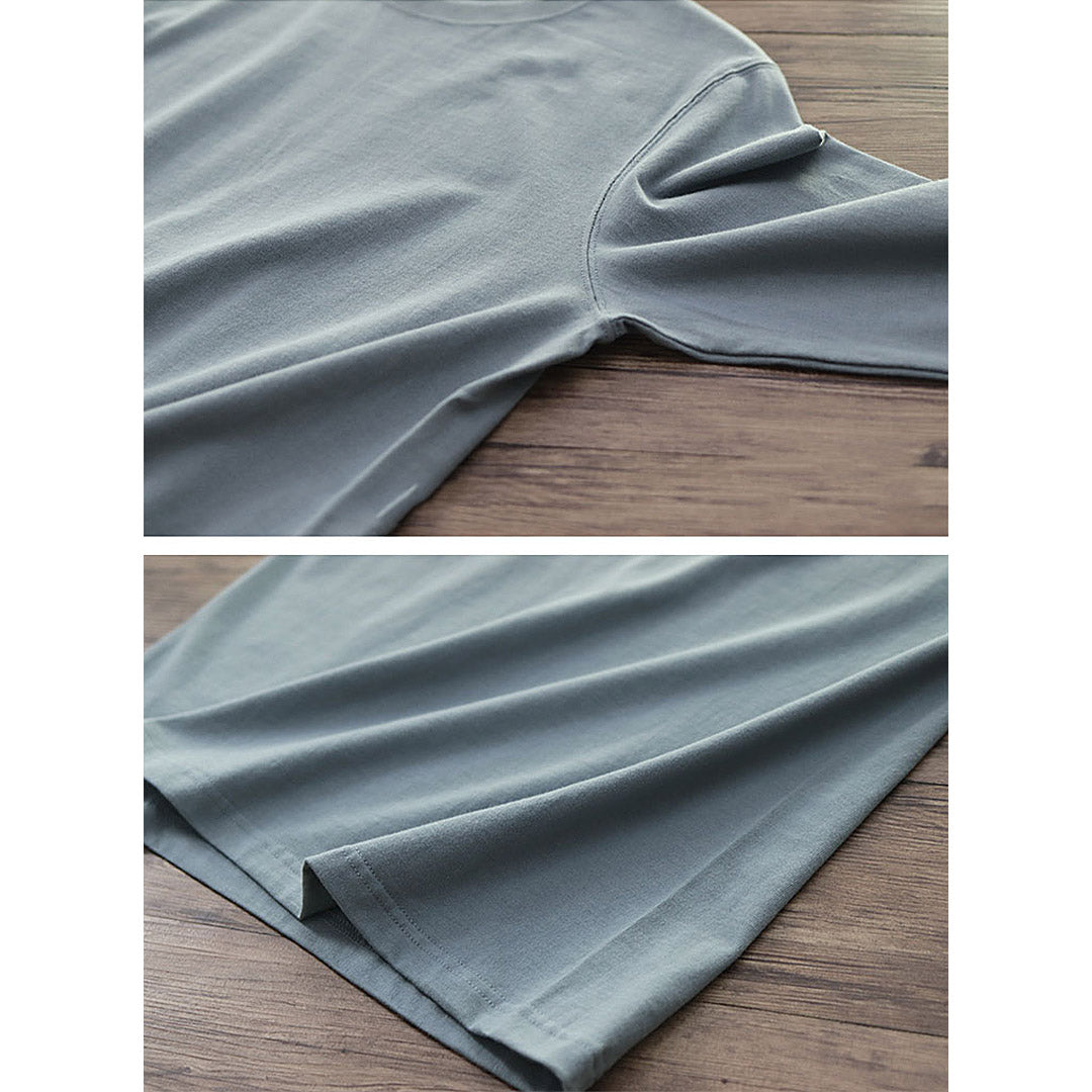 260G Basic Plain Long Sleeve Tee