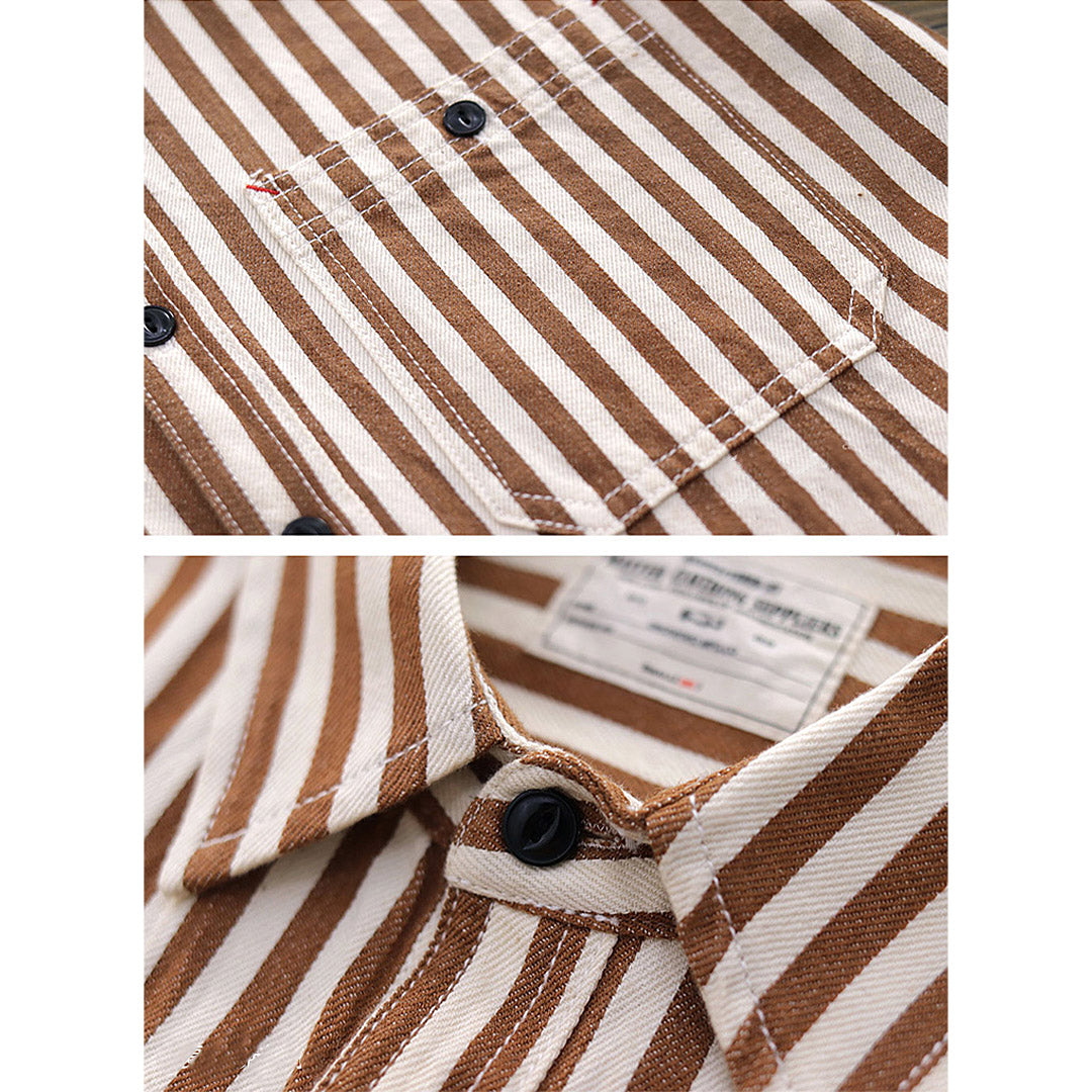 146 Akimeji Striped Shirt