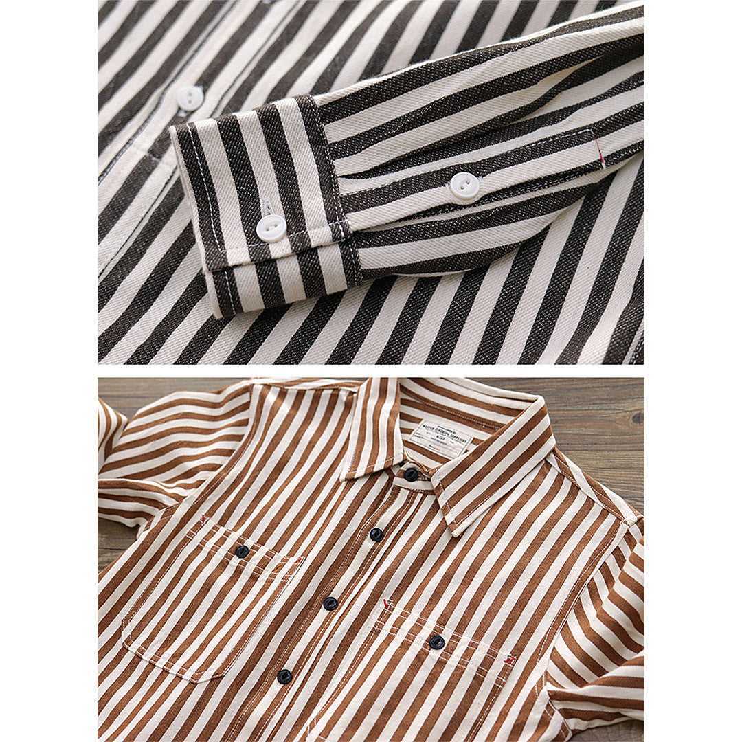 146 Akimeji Striped Shirt