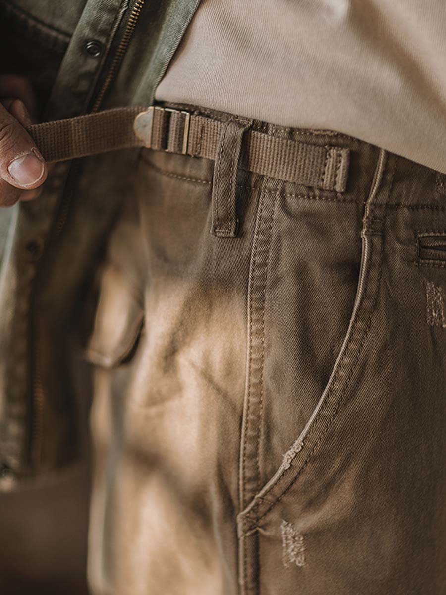 064 Bara Distressed Relaxed Chinos