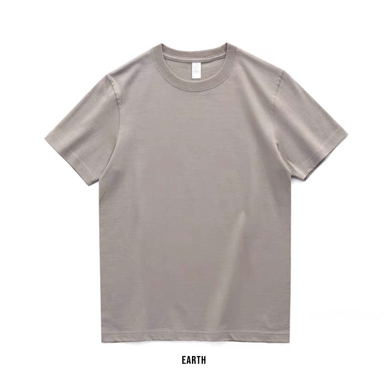 260G Basic Plain Tee (Neutrals)