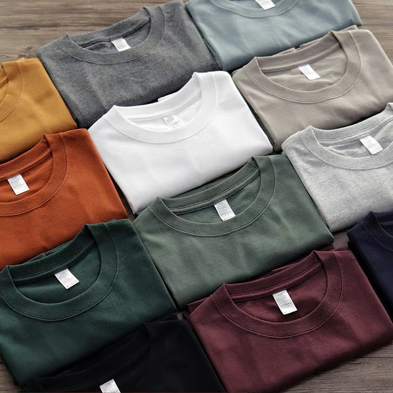 260G Basic Plain Tee (Neutrals)