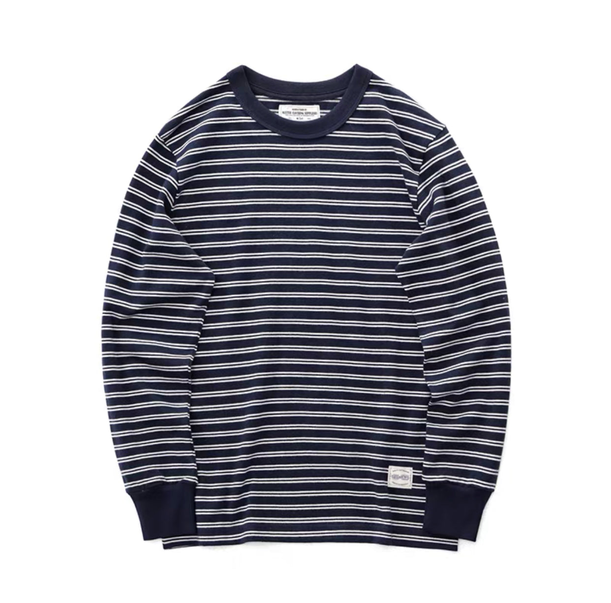 250G Basic Striped Long Sleeve Tee