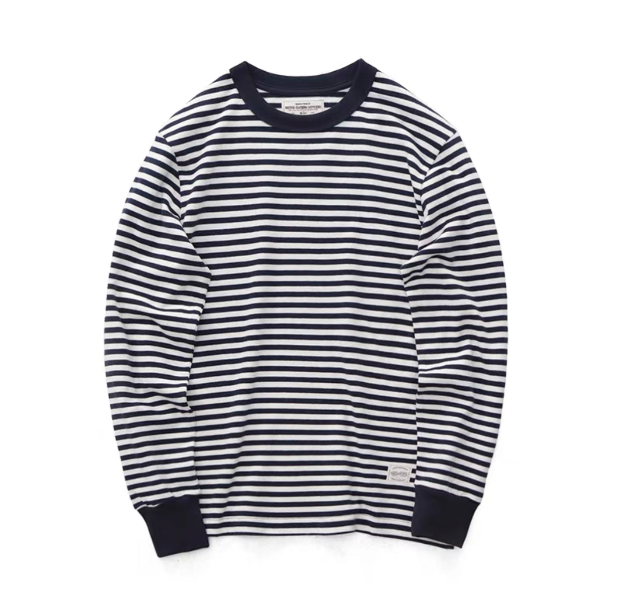 250G Basic Striped Long Sleeve Tee