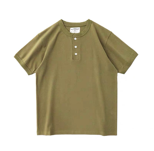 240G Basic Henley Tee