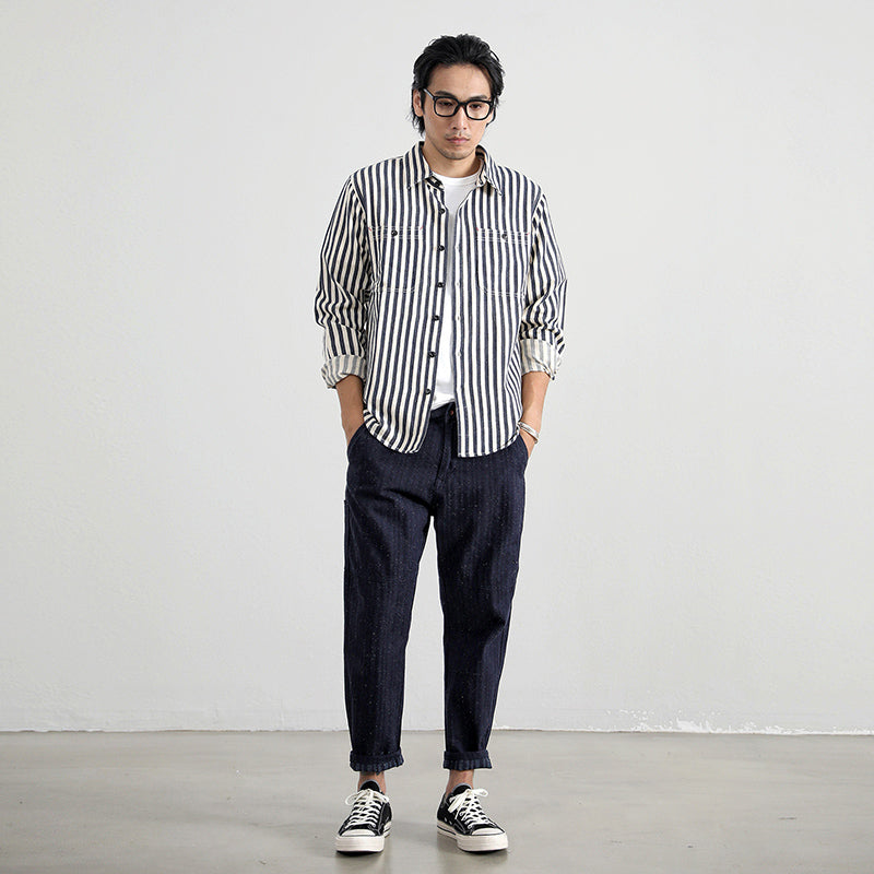 146 Akimeji Striped Shirt