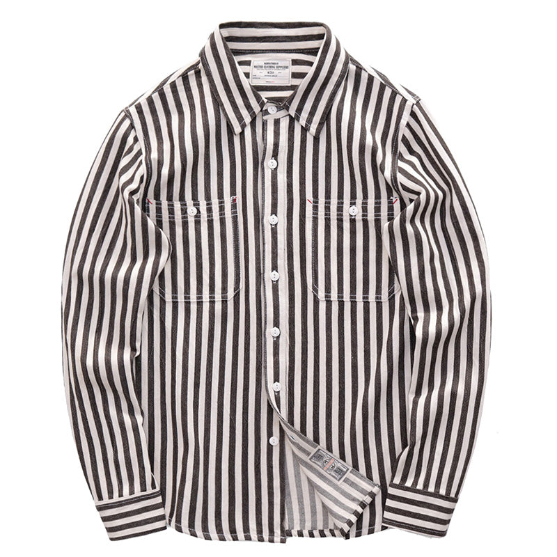 146 Akimeji Striped Shirt