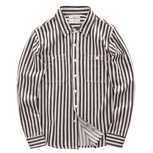 146 Akimeji Striped Shirt
