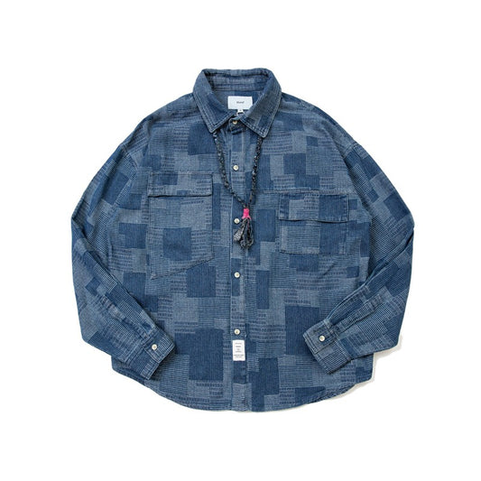 188 Komorebi Patchwork Denim Shirt
