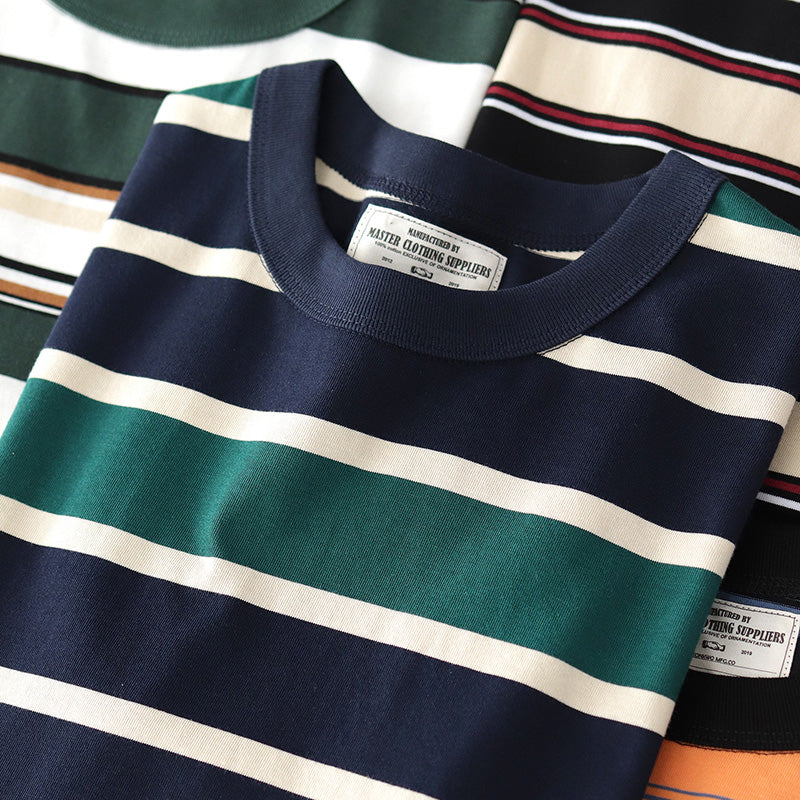 230G Basic Double-Striped Tee