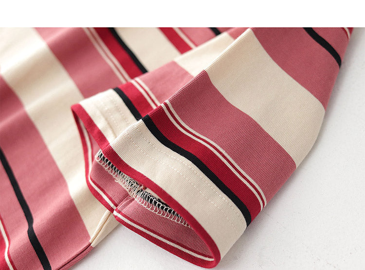230G Basic Double-Striped Tee