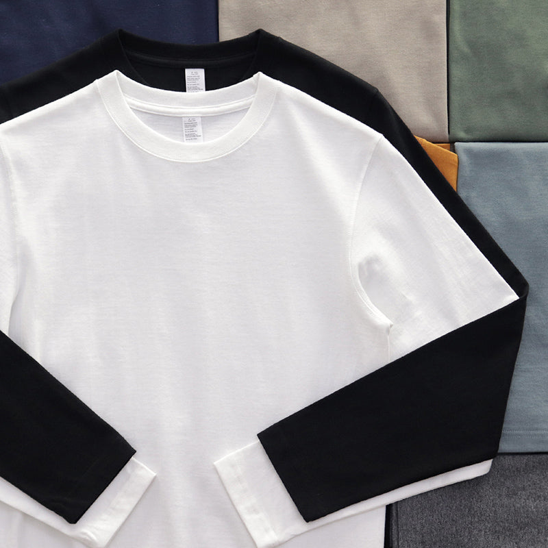 260G Basic Plain Long Sleeve Tee