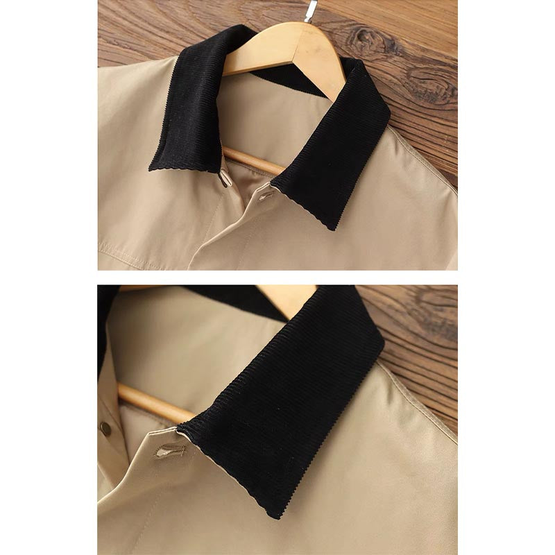 634 Taya Contrast Collar Ranch Jacket