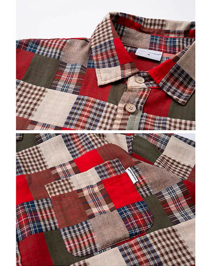 483 Taiki Plaid-Patterned Flannel Shirt