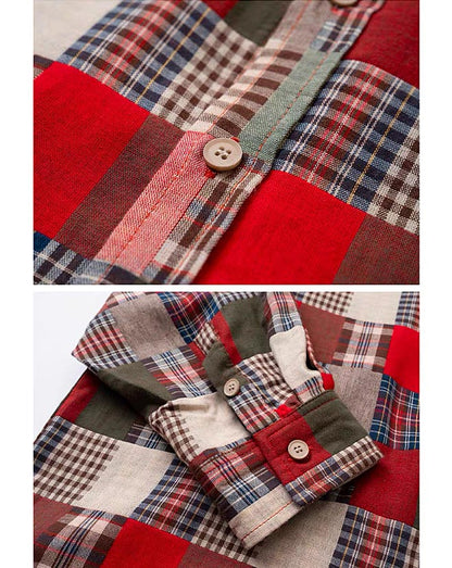 483 Taiki Plaid-Patterned Flannel Shirt