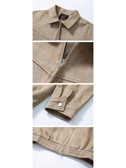 672 Nakamura Suede Zip-Through Jacket