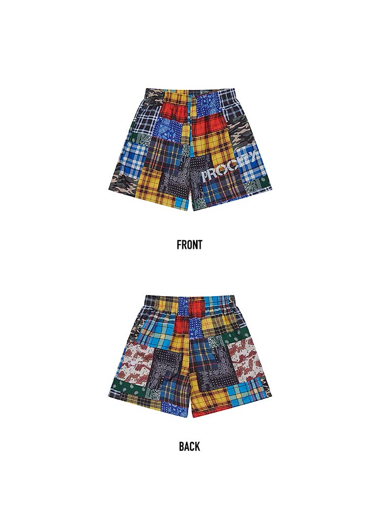 568 Kume Patchwork Shorts