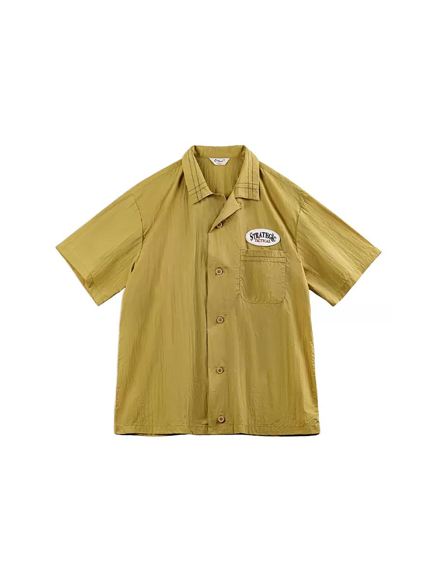 491 Enki Nylon Camp Collar Shirt