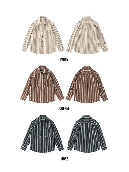 592 Taito Striped Long-Sleeve Shirt