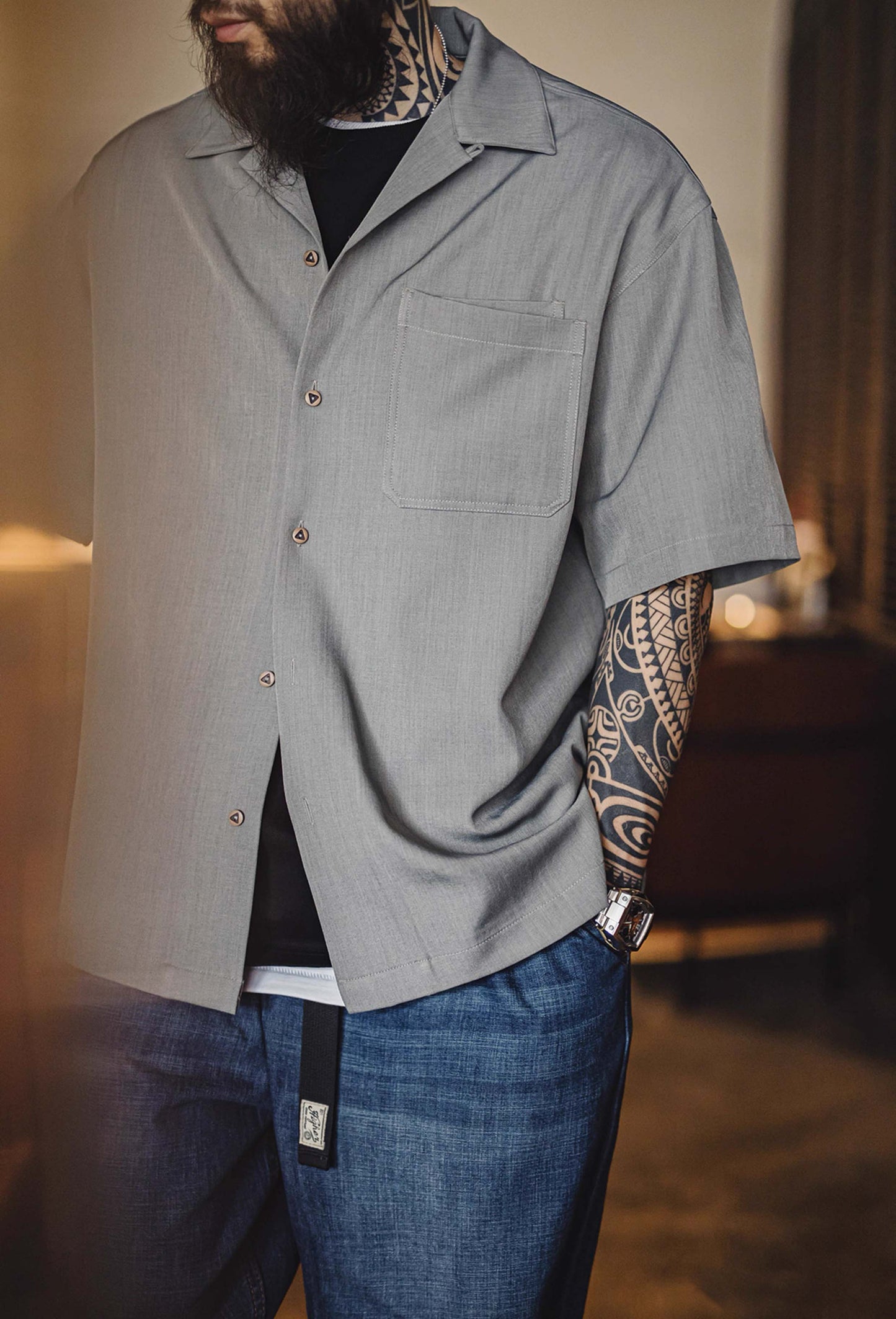 704 Fin Camp Collar Shirt