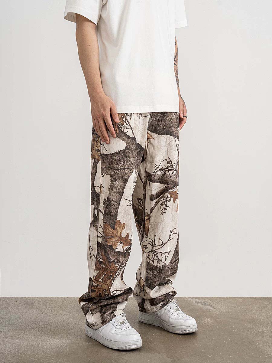 634 Hosho "Vines" Printed Trousers