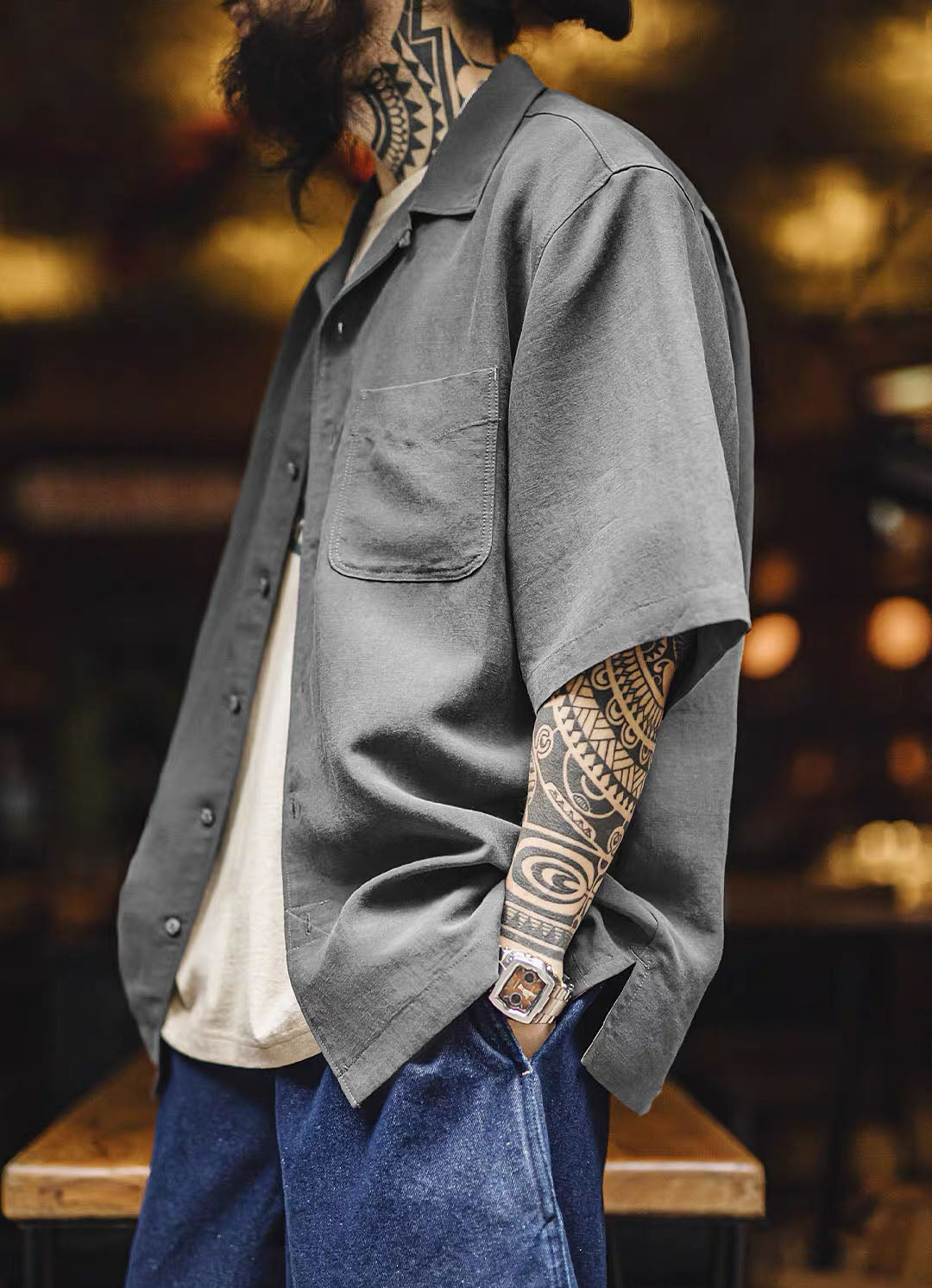 342 Tanaka Relaxed Short-Sleeve Shirt