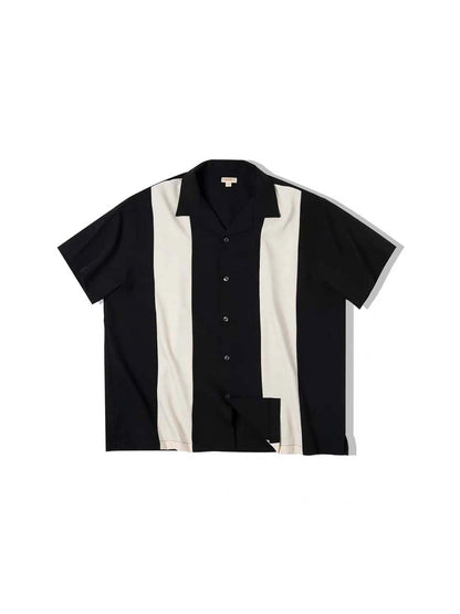 220 Striped Cuban Collar Shirt