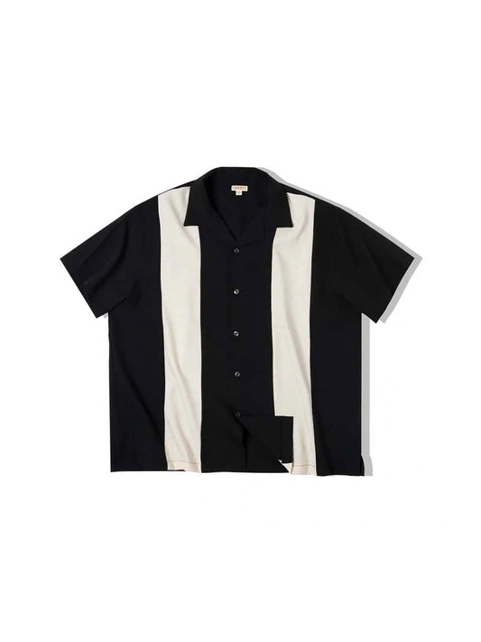 220 Striped Cuban Collar Shirt