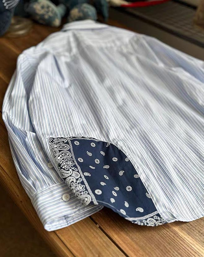 347 Ryōta Casual Pinstriped Shirt