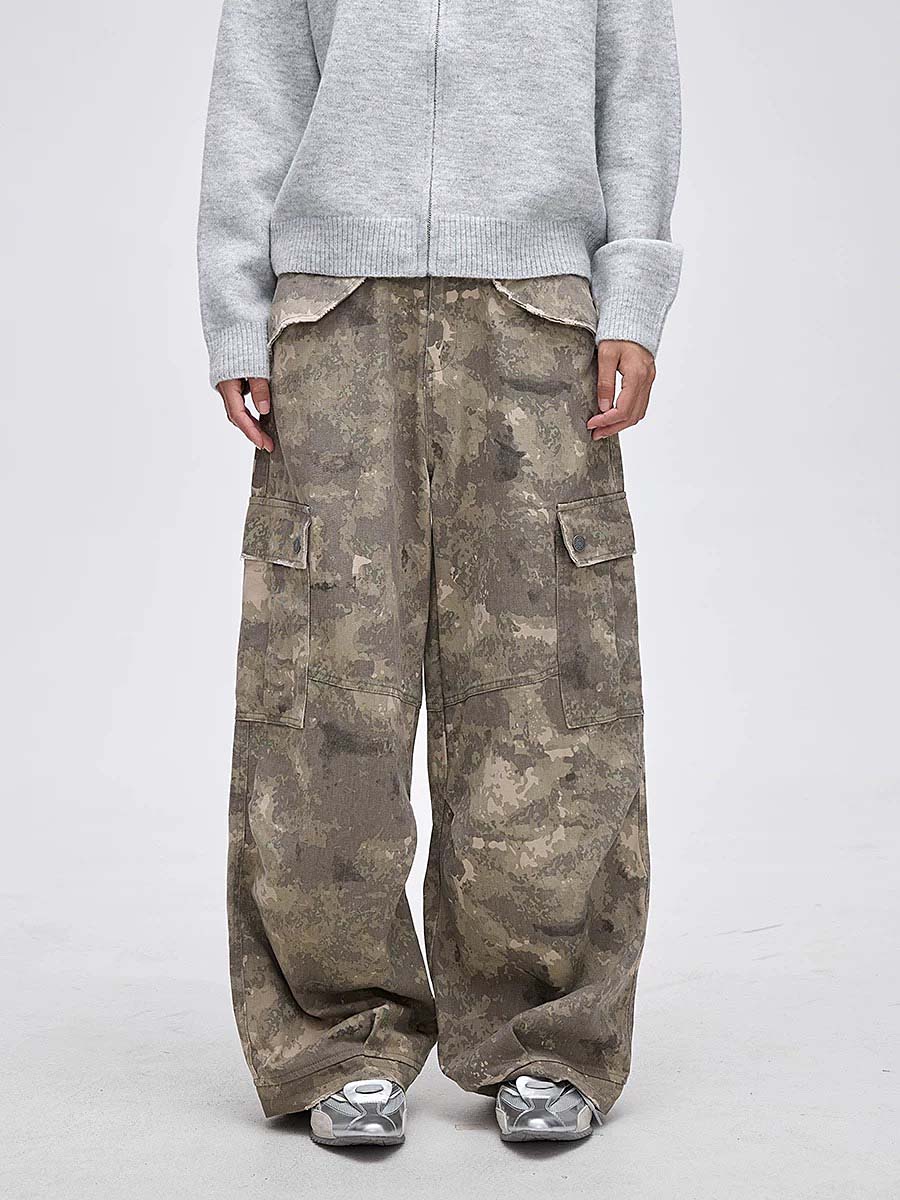 647 Osako "Sands" Printed Cargo Trousers