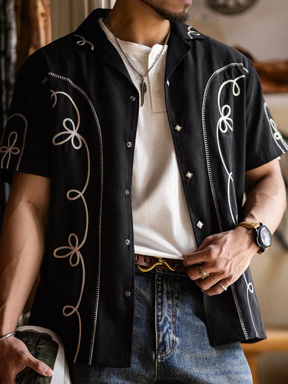 320 Nuro Vintage Bolero Short-Sleeve Shirt