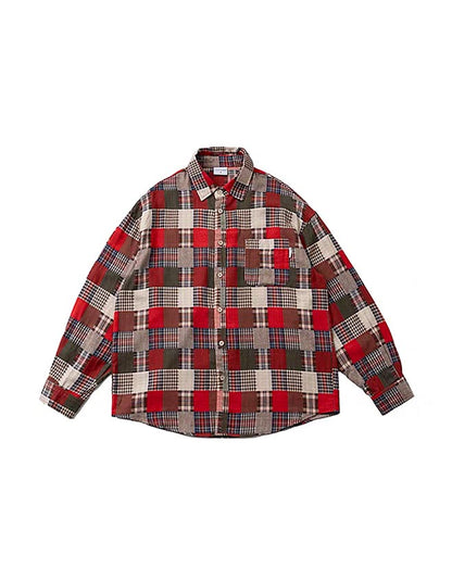 483 Taiki Plaid-Patterned Flannel Shirt