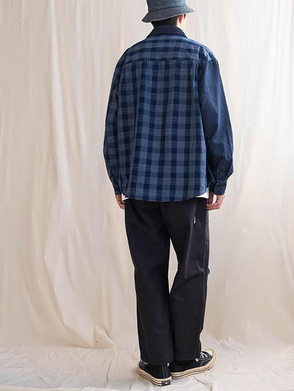 649 Mio Patchwork Long-Sleeve Shirt