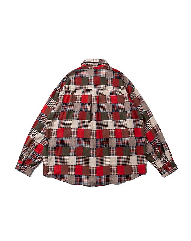 483 Taiki Plaid-Patterned Flannel Shirt