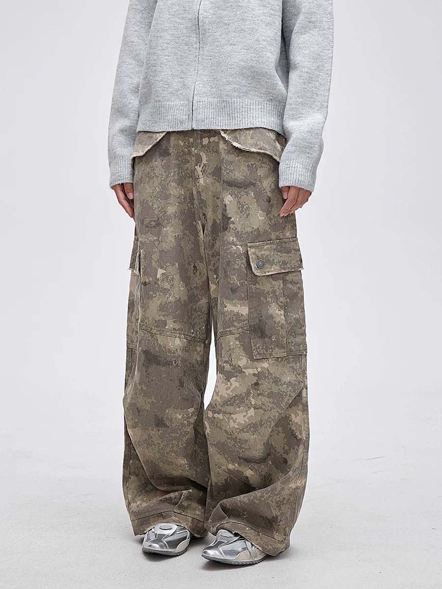 647 Osako "Sands" Printed Cargo Trousers