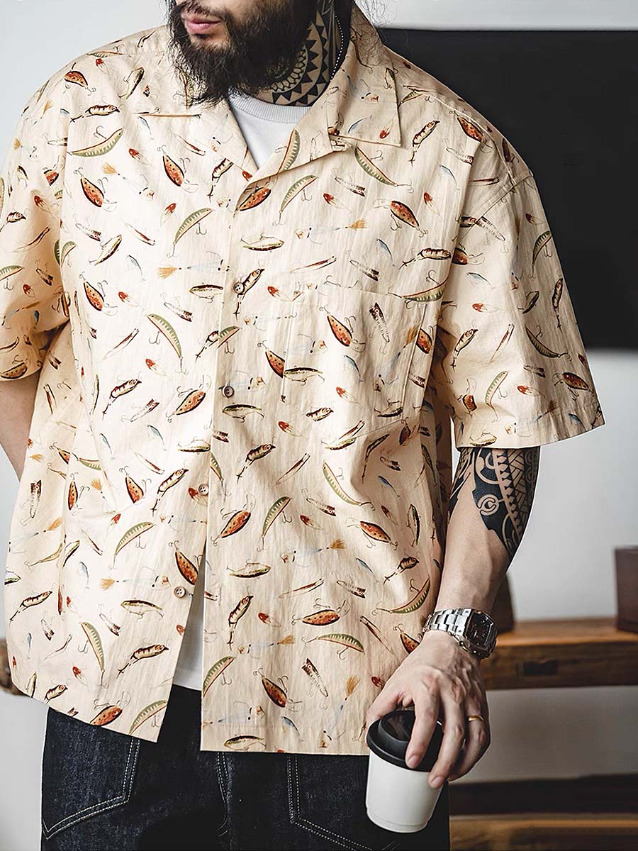 534 Roi "Fisherman" Printed Shirt