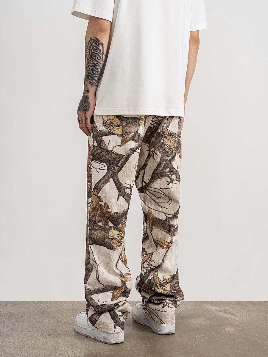 634 Hosho "Vines" Printed Trousers