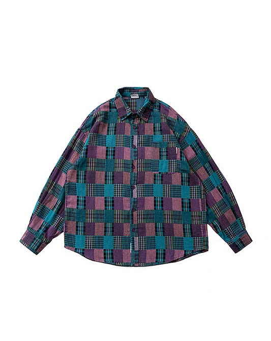 483 Taiki Plaid-Patterned Flannel Shirt