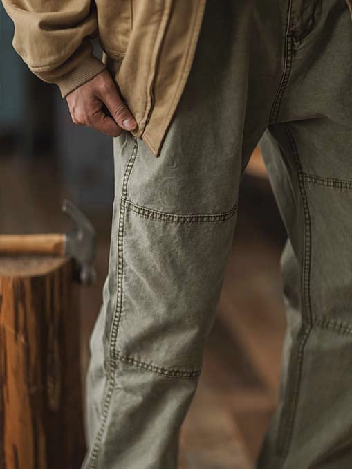 328 Anjo Washed Workwear Trousers