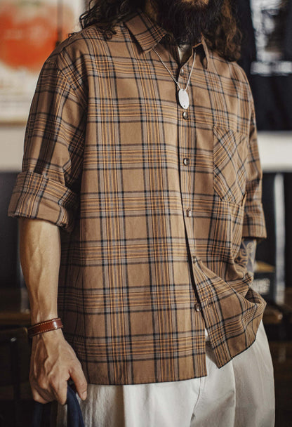 762 Lex Casual Plaid Shirt