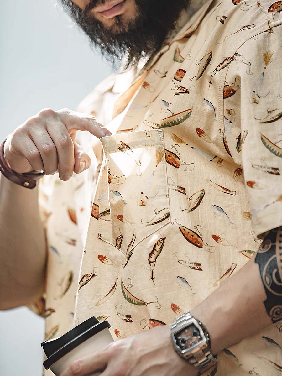 534 Roi "Fisherman" Printed Shirt