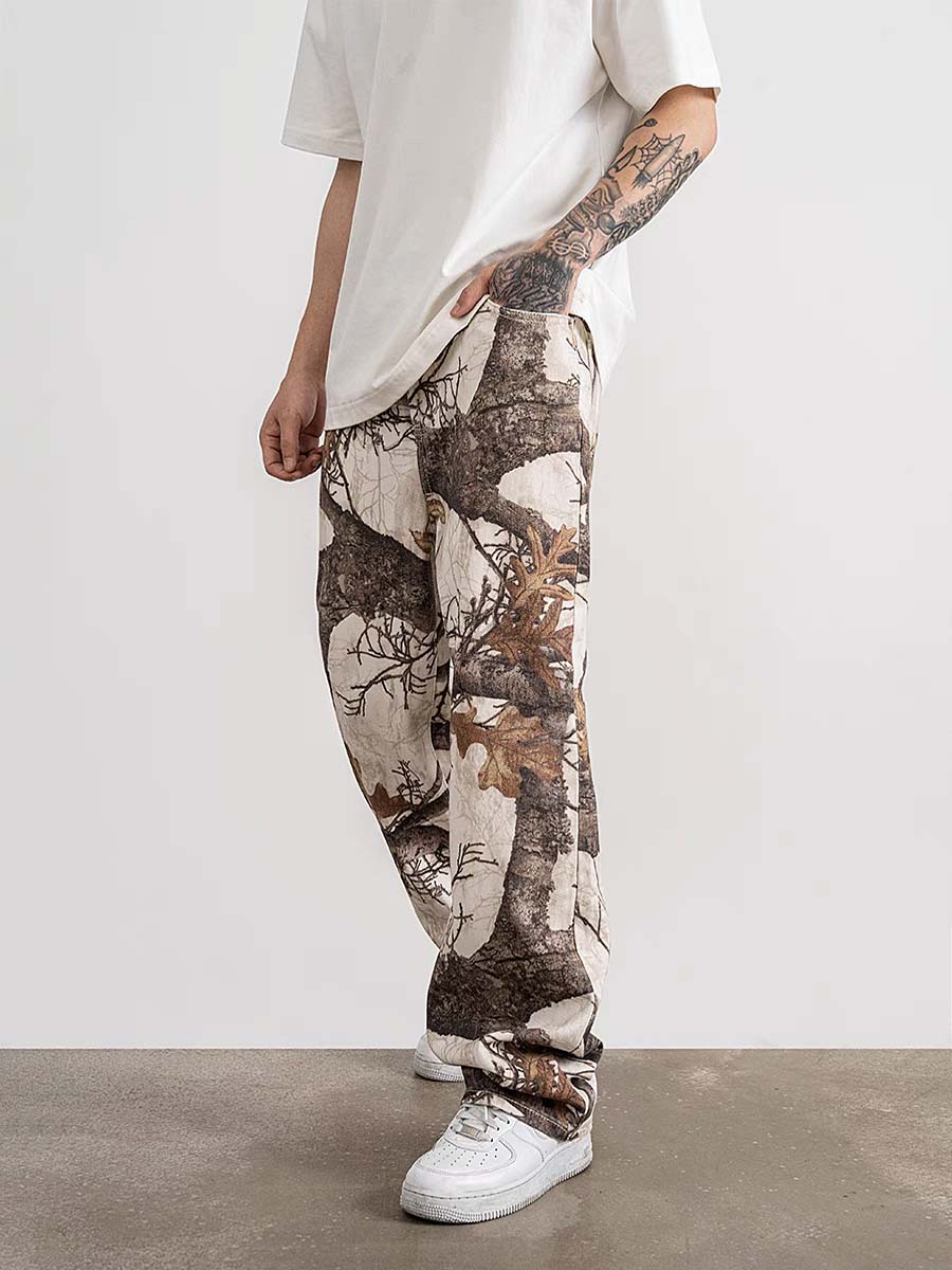 634 Hosho "Vines" Printed Trousers