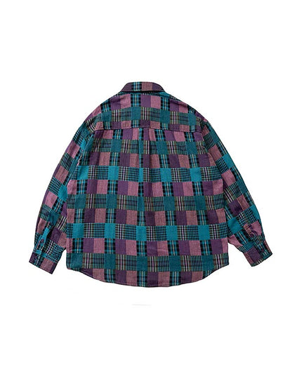 483 Taiki Plaid-Patterned Flannel Shirt