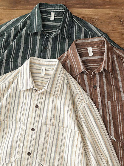 592 Taito Striped Long-Sleeve Shirt